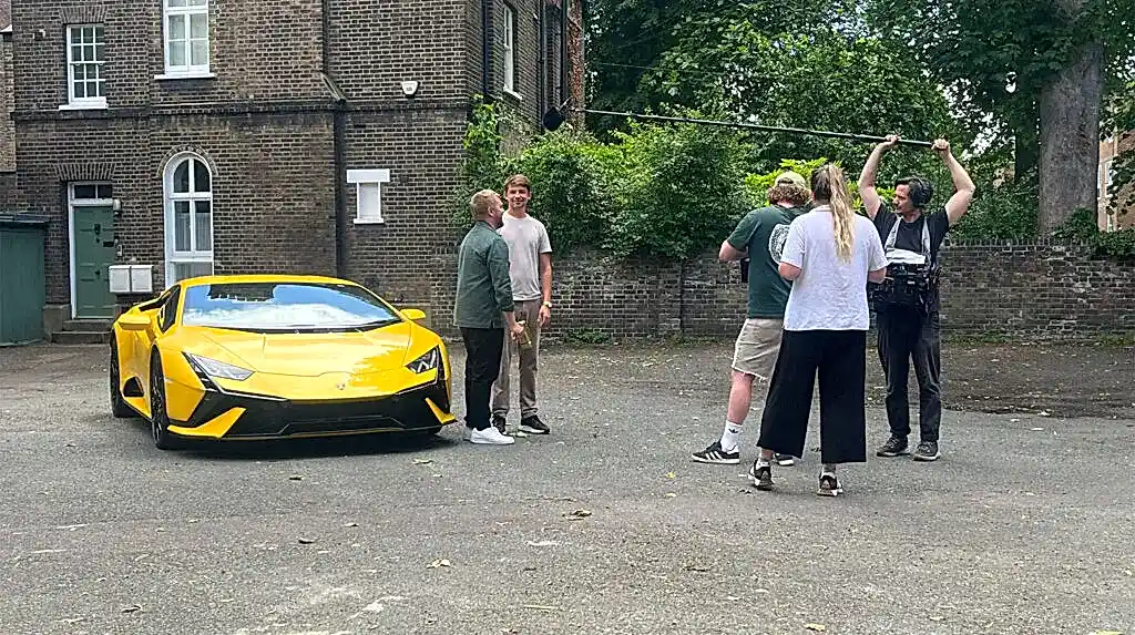 Lamborghini Rental for LADBIBLE Brand Activation by Royal Rentals